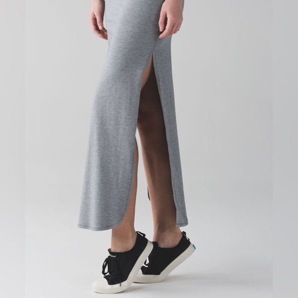 NWOT LULULEMON Refresh Maxi Dress Heathered Grey XS - Picture 6 of 9
